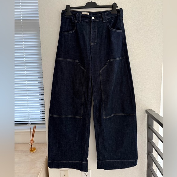 Anthropologie The Myra Low-Rise Tapered Jeans by Pilcro: Puddle Edition - Picture 2 of 4